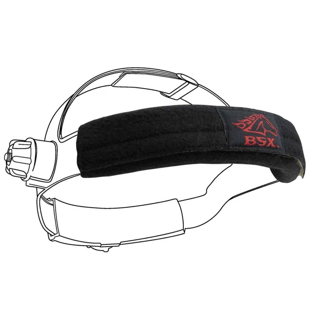 Black Stallion BC5SB-BK BSX Helmet Sweatband, 2 per pack