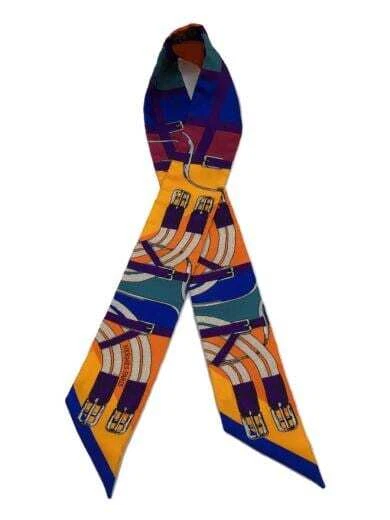 HERMES Twilly Scarf Silk Multicolor All over Women s