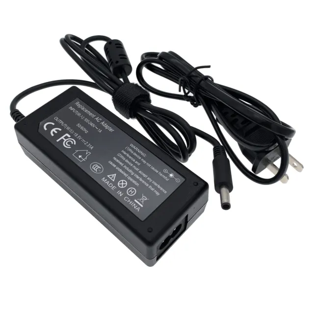 AC Adapter Battery Charger for Dell Inspiron 11 13 14 15 17 Series & Power Cord 3