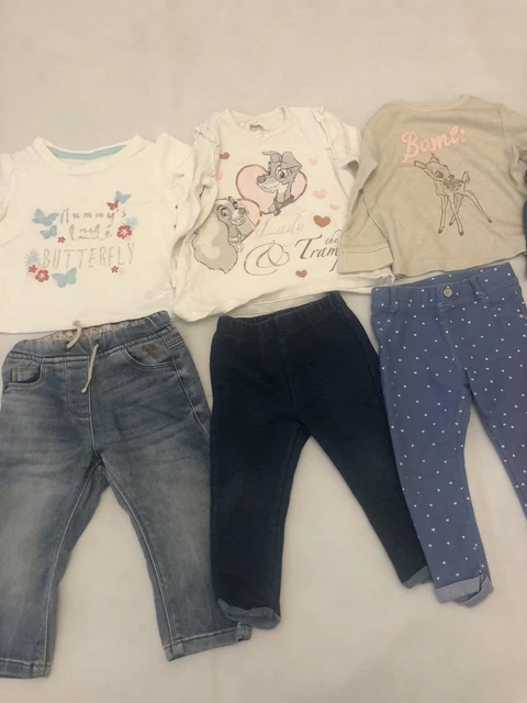 Baby girls 9 -12 months clothing bundle - 10 items excellent condition 2