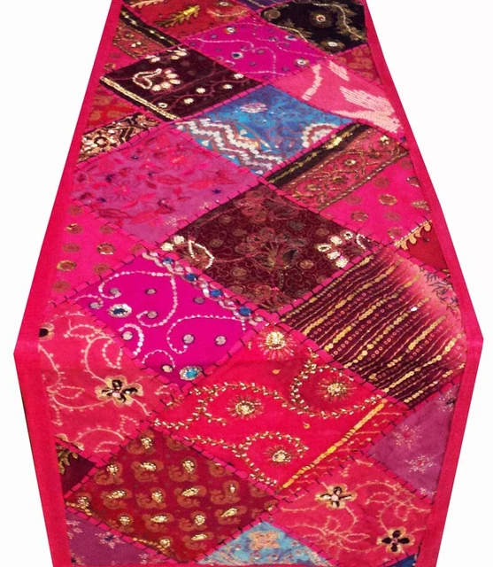 Decoración Tradicional Del Hogar De 60" De Colección Sari Tapiz De Mesa De Tiro Runner