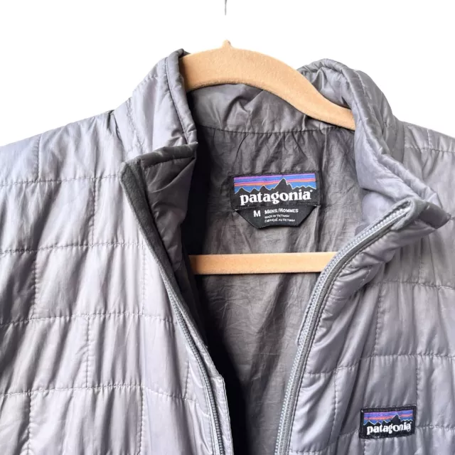 Patagonia Nano Puff Jacket Men’s Size Medium Forage Gray Ultra lightweight 3