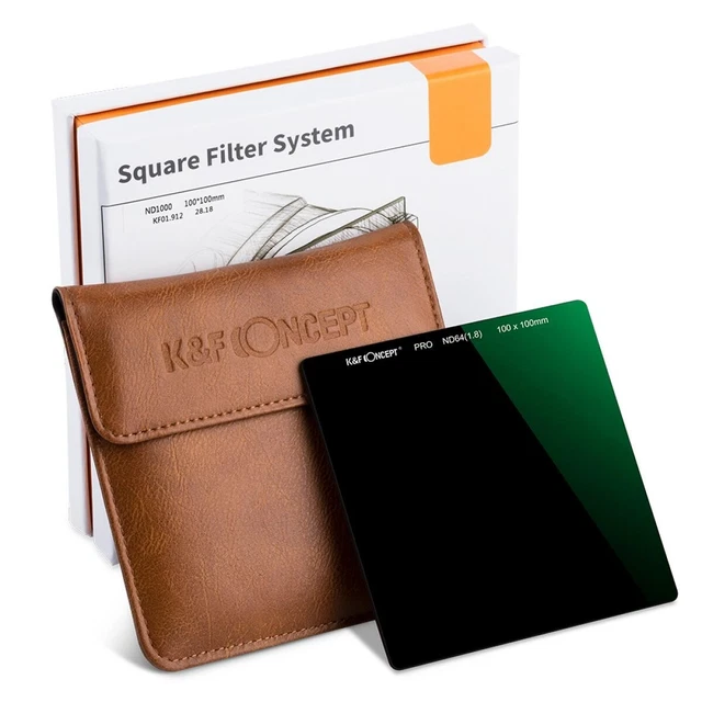 K&F Concept 100x100 MM ND64 Filtre Rectangulaire Ensemble de Square Carré