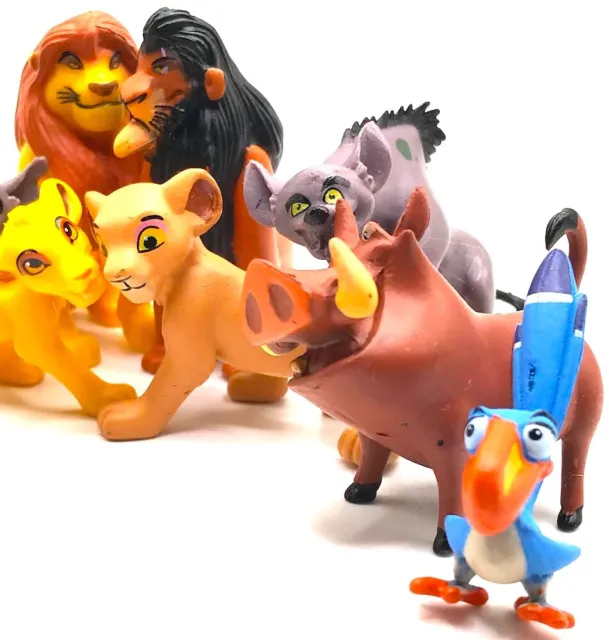 LION KING Figure Play Set DISNEY PVC TOY Simba SCAR Mufasa HYENAS Rafiki TIMON! 3