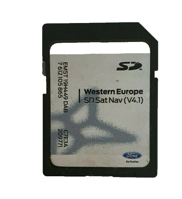 GENUINE FORD MFD SONY SD Card Kuga Focus Fiesta Sat Nav Map V4.1 EM5T