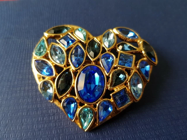 Broche Cœur Jostovo – Peinte à La Main Sur Bois – Cadeau Saint-Valentin – Noir Et Couleurs