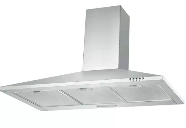 CLCHS 90 INOX Stainless Steel Chimney Cooker Hood W 900mm M