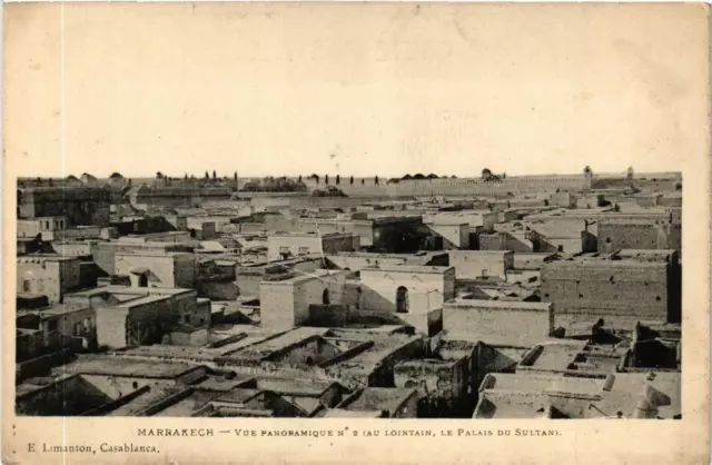 CPA AK MARRAKECH - Vue panoramique MAROC (669260)