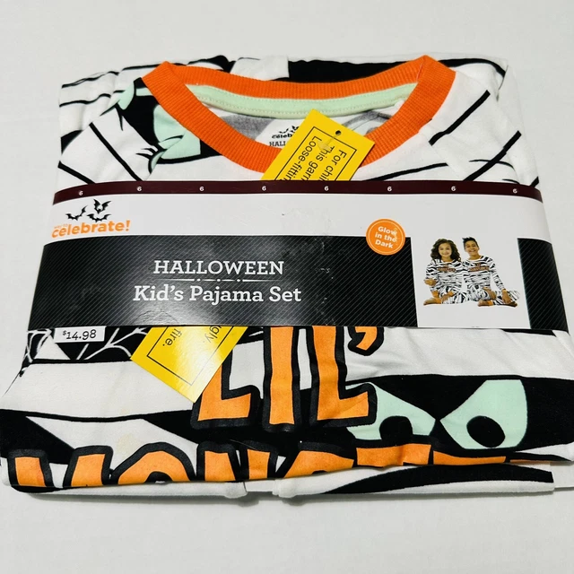 Kids Size 6 Mummy Halloween Pajamas Snug Fit NEW