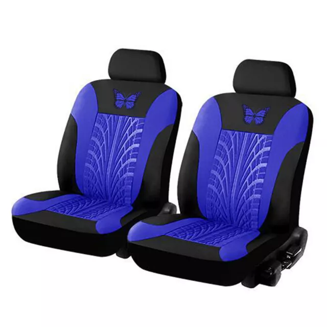 Seat Covers For Car Truck SUV Front 2-Sit Protectors Butterfly Pattern Universal