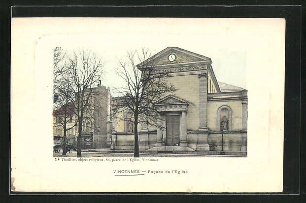 CPA Vincennes, Facade de l´Eglise