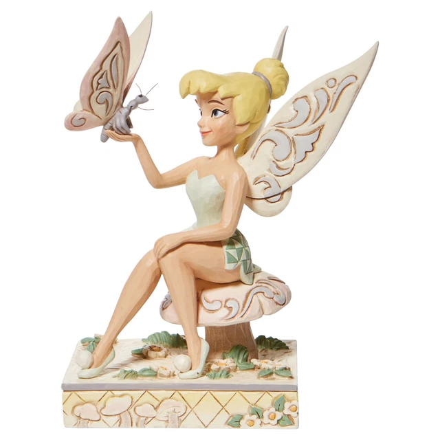 Enesco Disney Traditions by Jim Shore Peter Pan Tinkerbell White Woodland Fig...