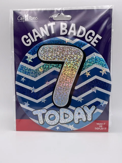 Insignia gigante de séptimo cumpleaños
