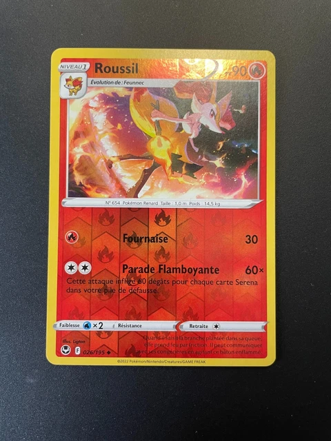 CARTE POKÉMON REVERSE Roussil 26/195 VF NEUF EUR 1,20 - PicClick FR