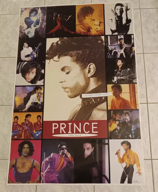 Prince Promo Original Paisley Park "The Hits"  24 X 36 Inches!! 1993 Poster!!