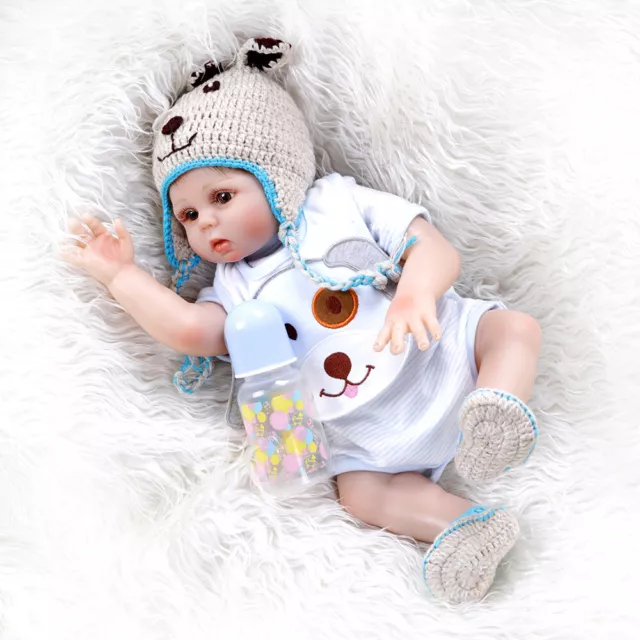 48CM Reborn Baby Boy Dolls Full Body Soft Vinyl Silicone Anatomically Correct
