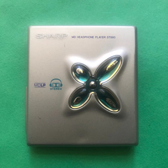 SHARP MDJ MDST880 MDLP Minidisc Player Silver Working Only Player No