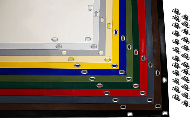 Autocarro PVC Telone Con Orlo E Occhielli Ovali Tetto Terrazza