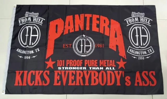 Pantera Poster Dimebag Banner Flag Darrell Tapestry Fabric Concert Ft Metal Huge