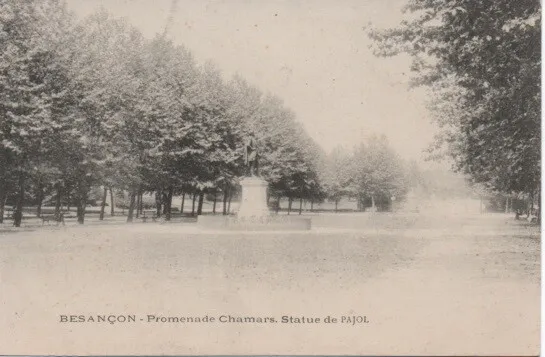 CPA - BESANCON - Promenade Chamars - Statue de Pajol