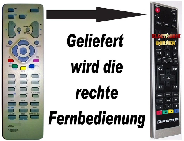 Télécommande De Remplacement Pour Magnétoscope Thomson RC7009MS[VCR] - Neuf Générique