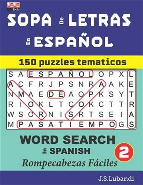 SOPA DE LETRAS En Español (Word Search in Spanish) by Lubandi, J. S ...