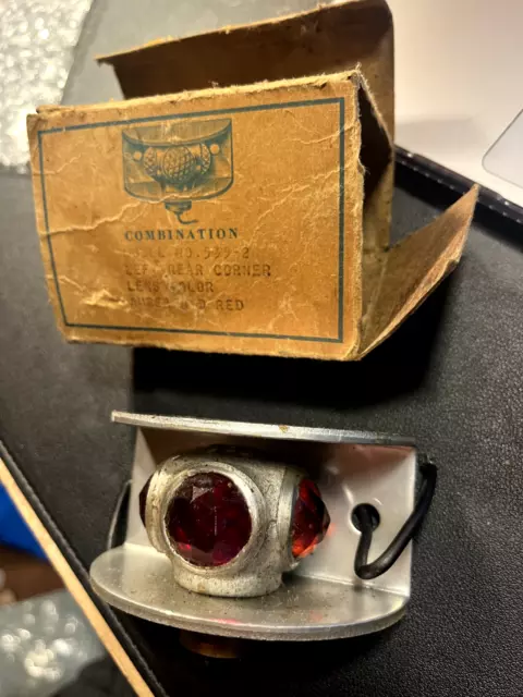 Antique Automobile Vintage Original Lamp Auto Part in box