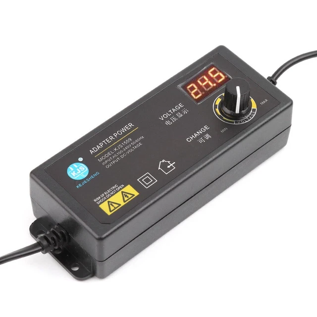 Alimentatore con schermo AC100V-240V su spina DC3V-24V EU 134*49*32mm 60W