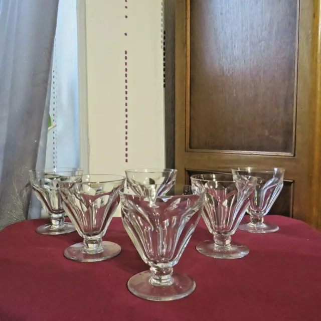 6 Vasos de Agua De Cristal De baccarat Modelo Périgord H 10 CM