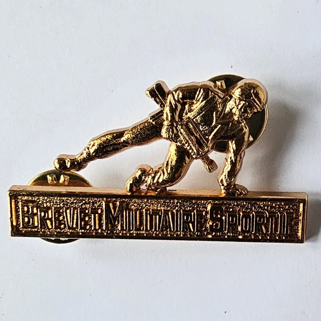 Insigne Militaire Doré Coinderoux Paris – Brevet Sportif GS126 – Vintage France
