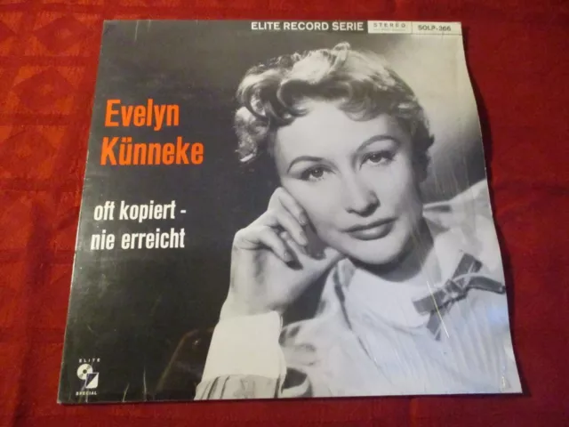 LP Evelyn Künneke Oft kopiert nie erreicht STEREO ELITE SPECIAL