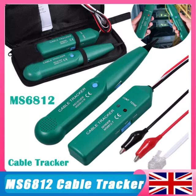 MS6812 Cable Finder Tone Generator Probe Tracker Wire Network Tester Tracer Set-