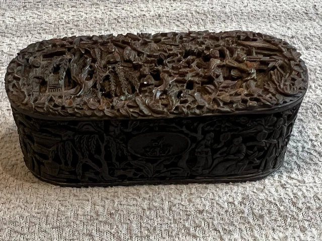 ANTIQUE CHINESE CRAVED Snuff Box £695.00 - PicClick UK
