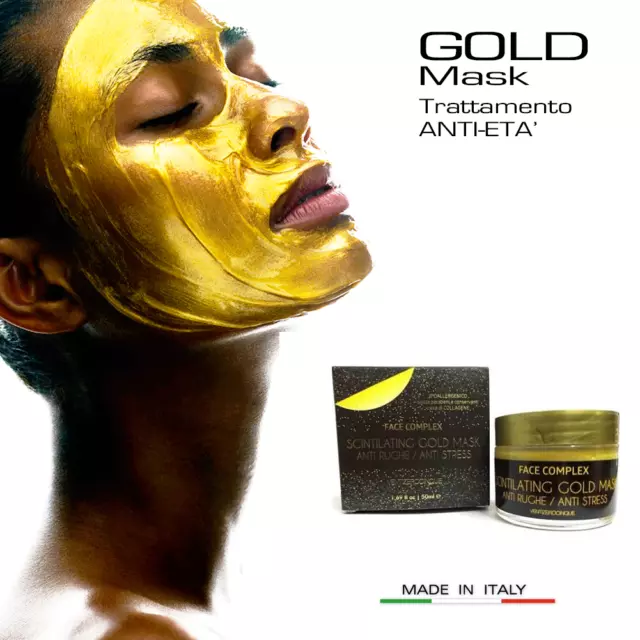 Gold Mask Rimozione Punti Neri Puryfing Maschera Bellezza Viso Black Mask 50 Ml