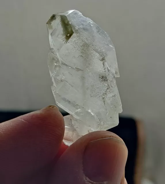 An amazing specimen of terminated faden Quartz crystal 14 grams
