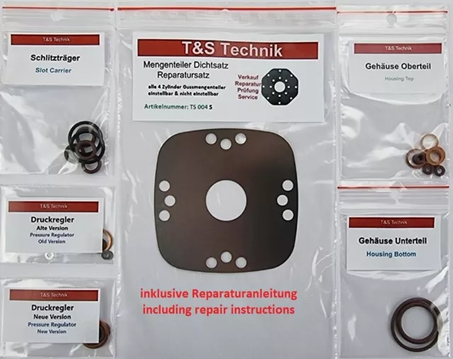 Mengenteiler Reparatursatz Dichtsatz 4 Zyl. Fuel Distributor Repair Kit Bosch