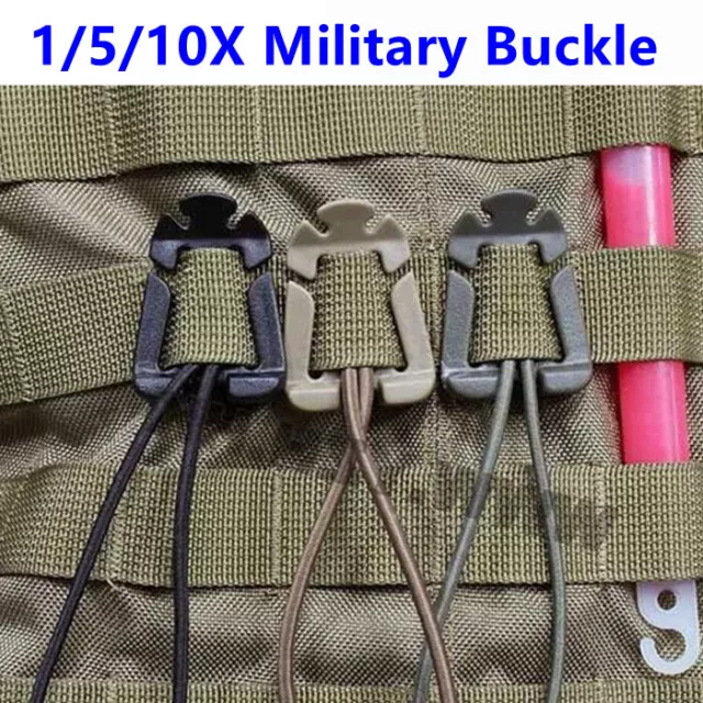 ❤Molle Strap EDC Outdoor Backpack Bag Webbing Connecting Buckle Clip Carabiner❤