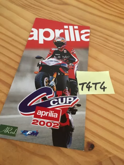 Aprilia cup 2002 prospekt publicité prospectus brochure catalogue