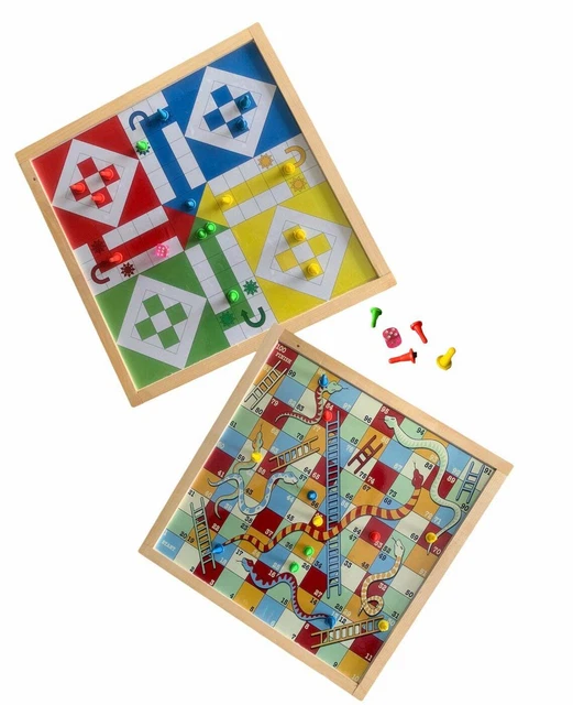 Ludo Snakes Und Leiter Platte Spiele Holz Solid Platte