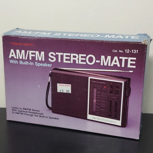 Poste Radio Réaliste Rétro AM/FM – Modèle 12-722 – Stéréo