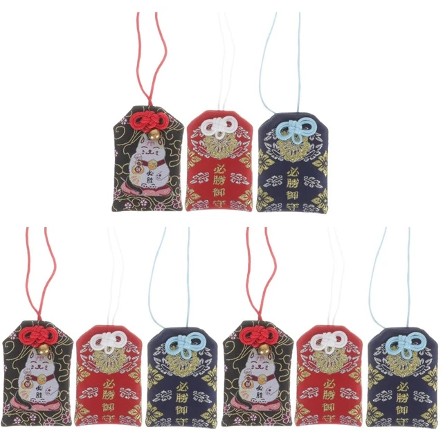 9 pièces exquis portable creative premium omamori pour festival