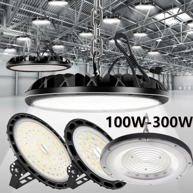 100W-300W UFO LED iluminación de pabellón lámpara industrial High bay foco de pabellón lámpara