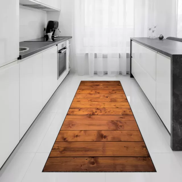 Wooden Look Runner, Wooden Patterned Hallway, Entry Hallway, Kitchen Runner, Ent 2