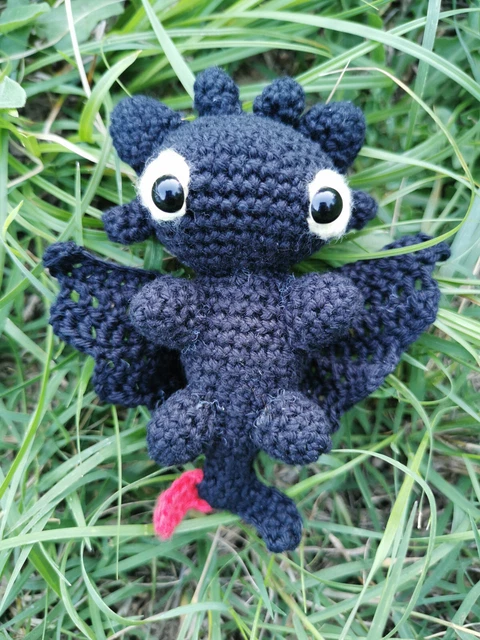 wiztex Adorable Porte Clé Dragon Furie Nocturne - Porte Clé