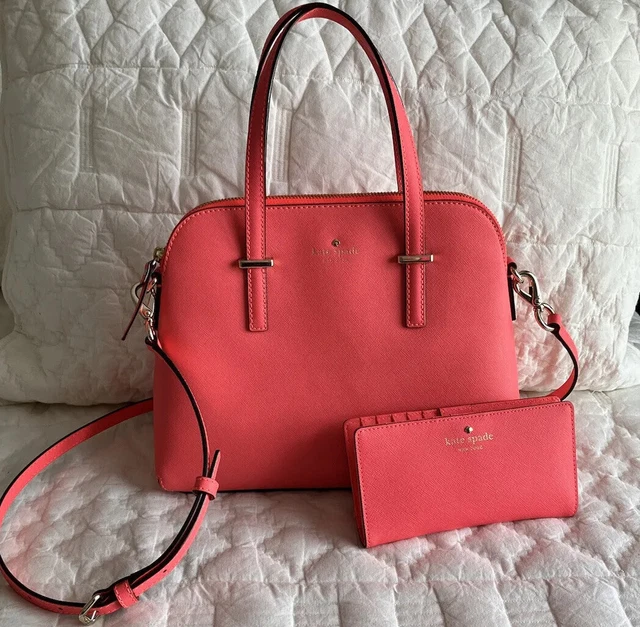Kate Spade Cedar Street Maise Satchel Purse & Staci Slim Bifold Wallet Pink Kate Spade Cedar Street Maise Satchel Purse & Staci Slim Bifold Wallet Pink