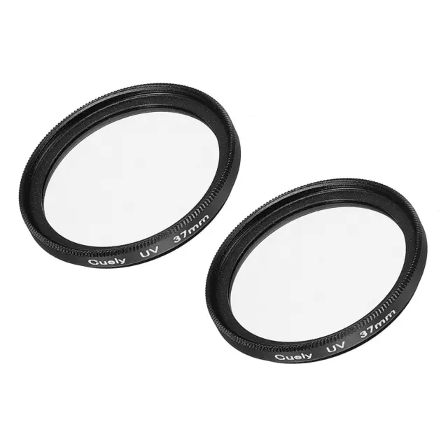 2Pcs 37mm UV Lens Filters, Slim Frame Multi-Coated Protective Lenses Filter