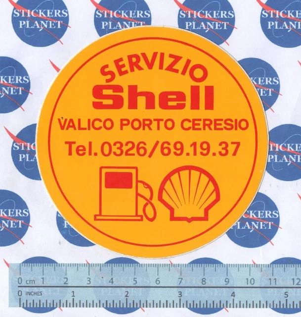 Autocollant Vintage Shell Marlboro Team - Sticker Tuning Auto - Fabriqué En Italie