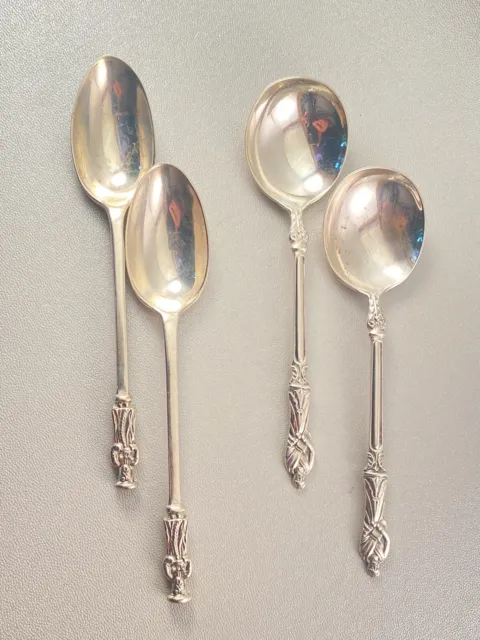 4 Sterling   Demitasse English Sterling Apostle Spoons  Rare antiques   - 55.0g