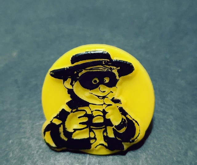 1980's HAMBURGLAR yellow plastic children's ring McDonald's McDonaldland Vintage