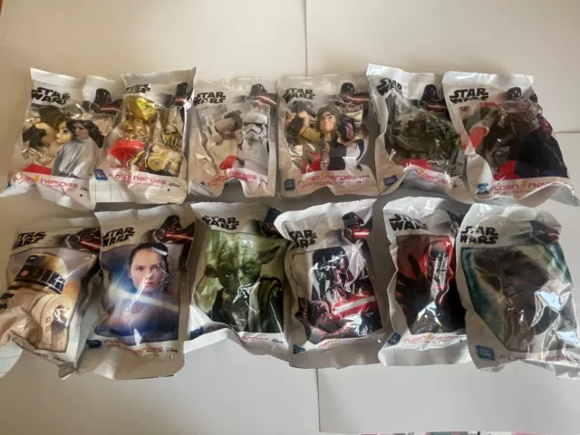 Eurospin Star Wars Flash Heroes Set Completo Sigillato 12 Personaggi